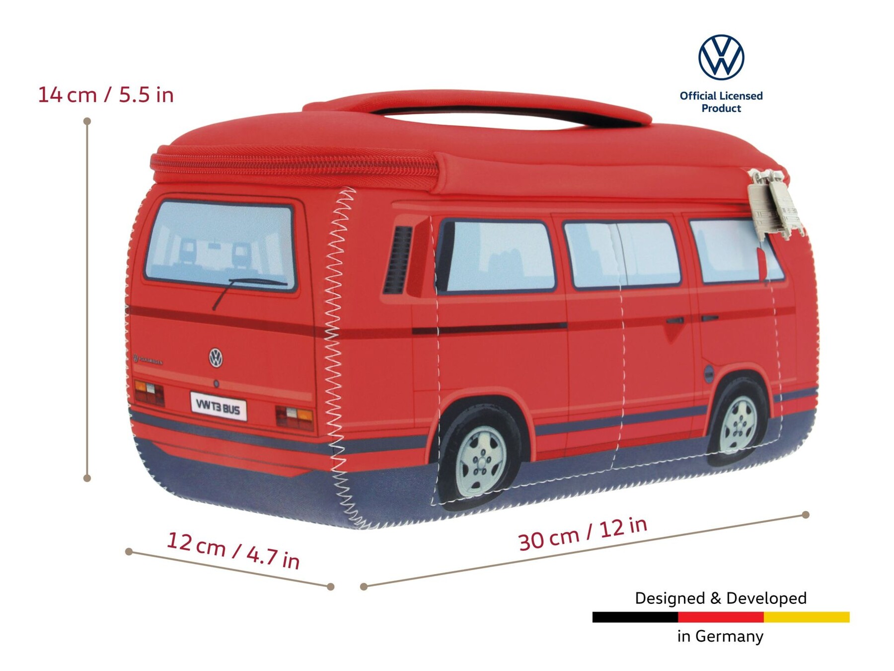 Volkswagen T3 Neporen Universaltasche, rot