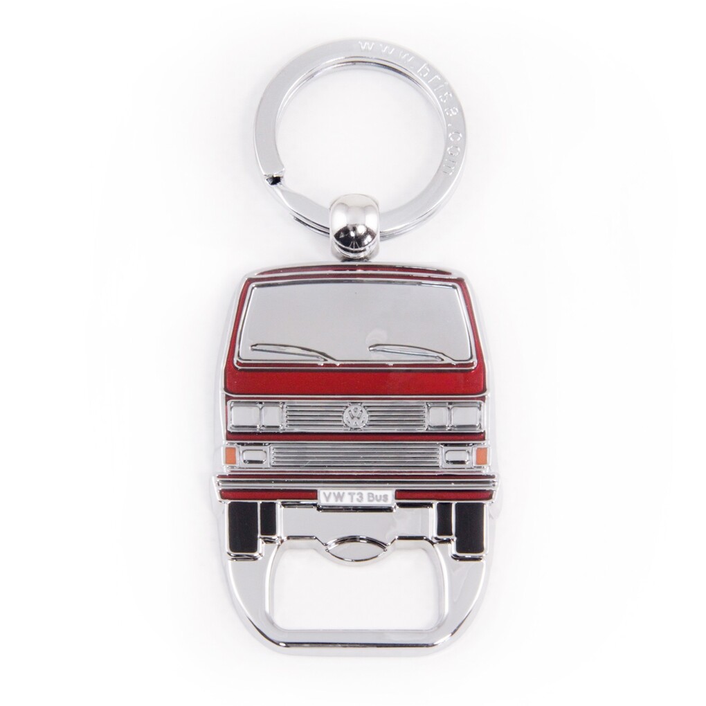Volkswagen T3 Schlüsselanhänger mit Flaschenöffner, rot