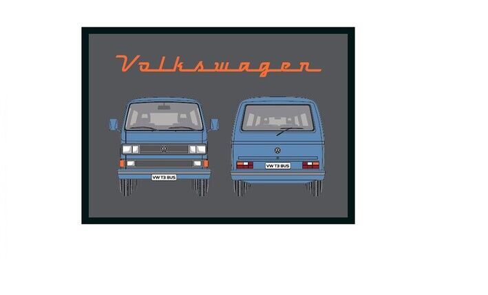 Volkswagen T3 Fußmatte, blau