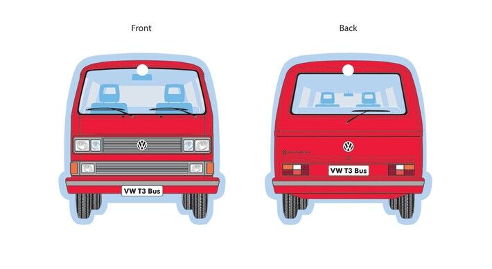 Volkswagen T3 Lufterfrischer, Vanielle/rot