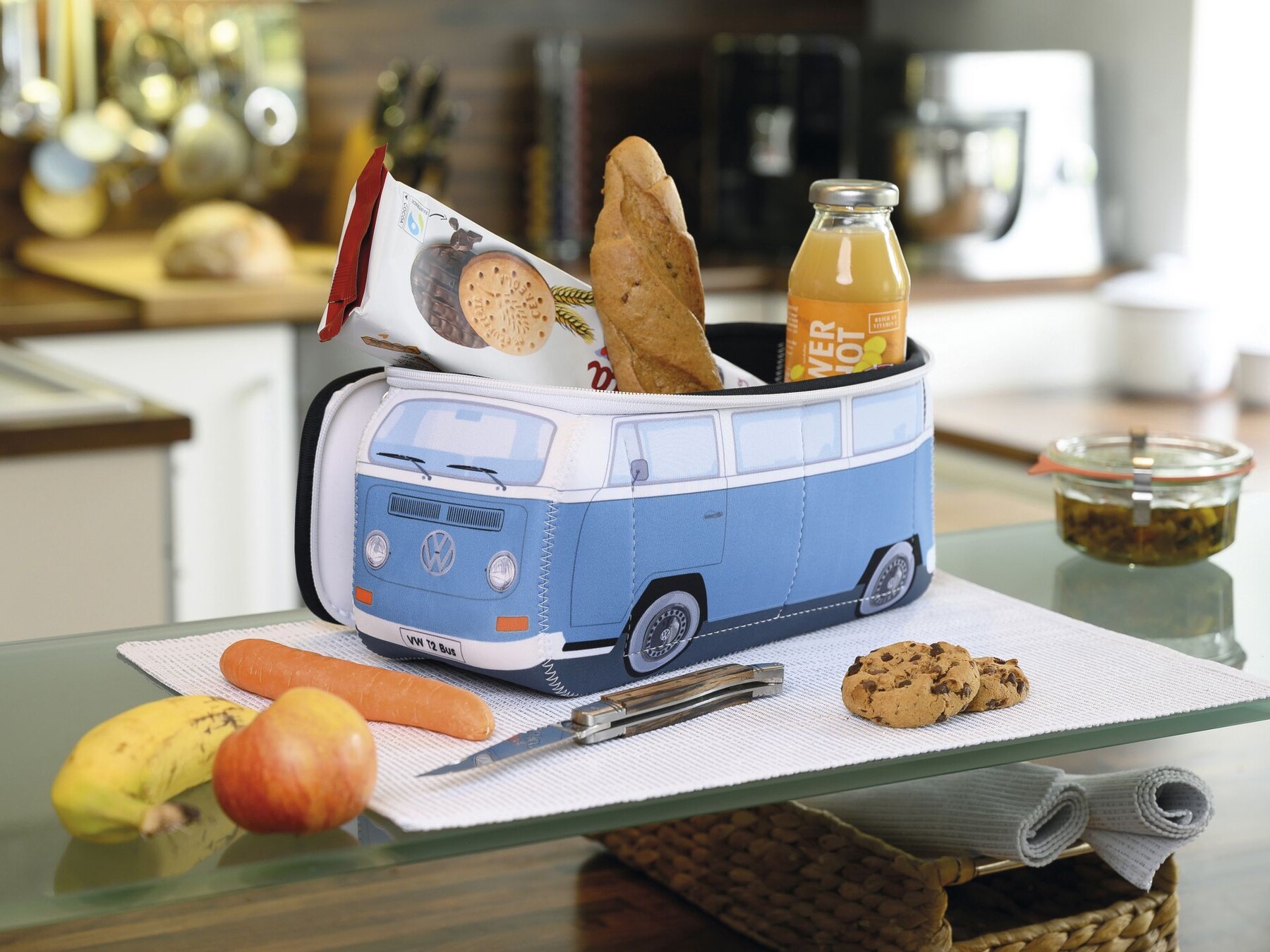 Volkswagen T2 Neopren Mäppchen, blau