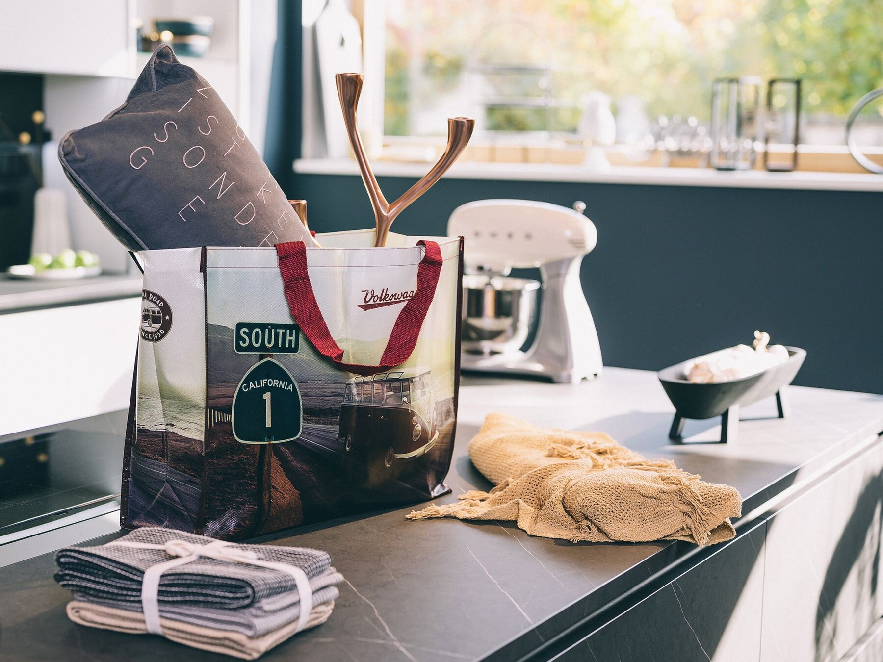 Volkswagen Bulli Shopper Bag groß "Highway No. 1"