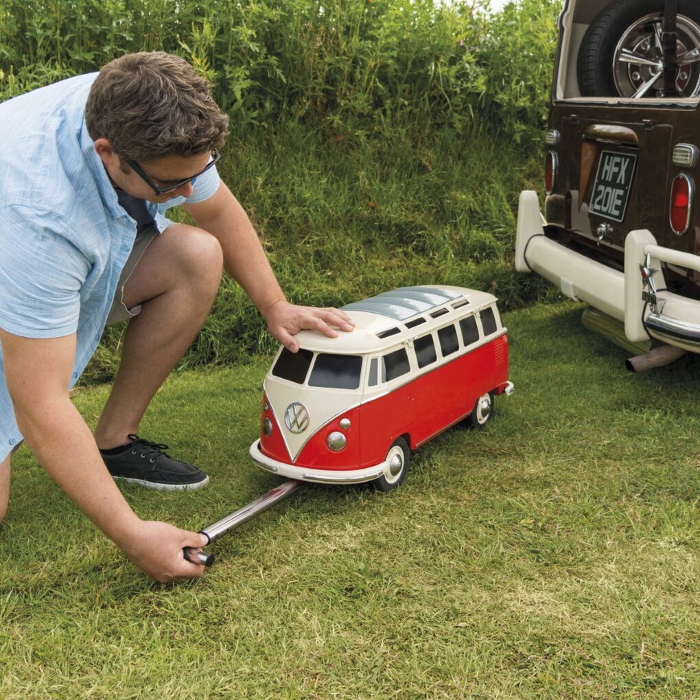 Volkswagen T1 Bus fahrbare Kühlbox - rot
