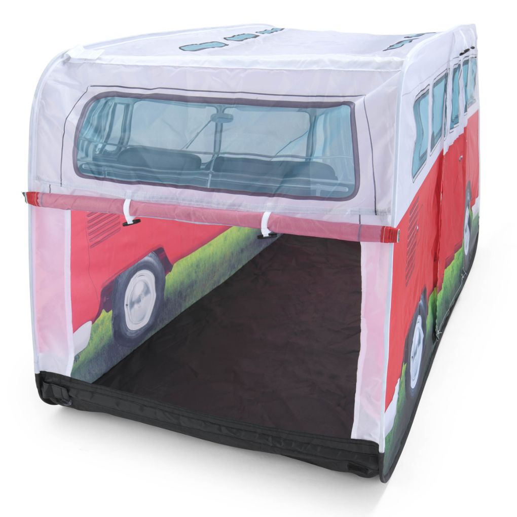 Volkswagen T1 Kinder Pop Up Spielzelt, rot
