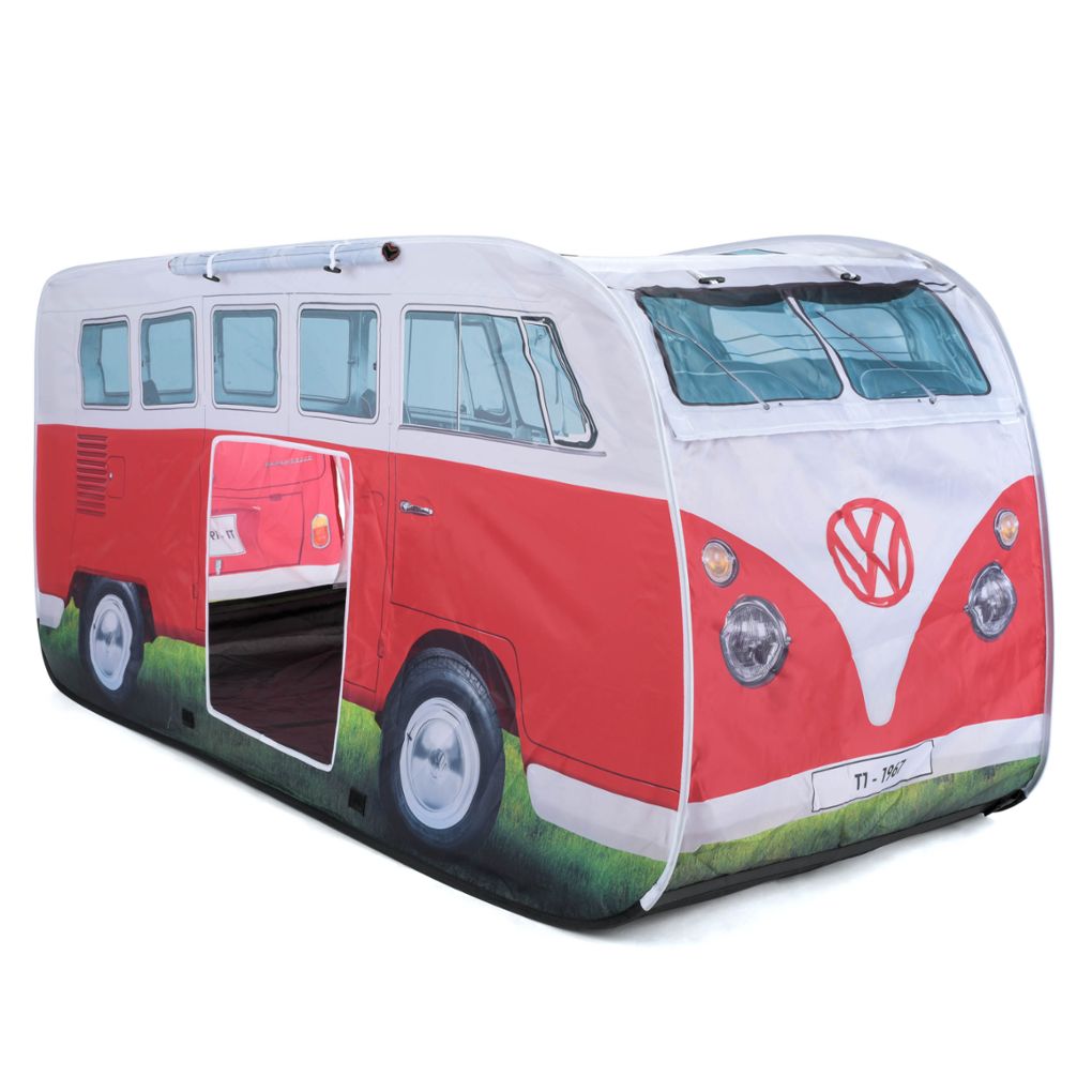 Volkswagen T1 Kinder Pop Up Spielzelt, rot