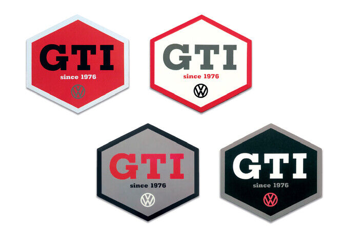 Volkswagen GTI Untersetzer 4er-Set, Sechseck/Farbig