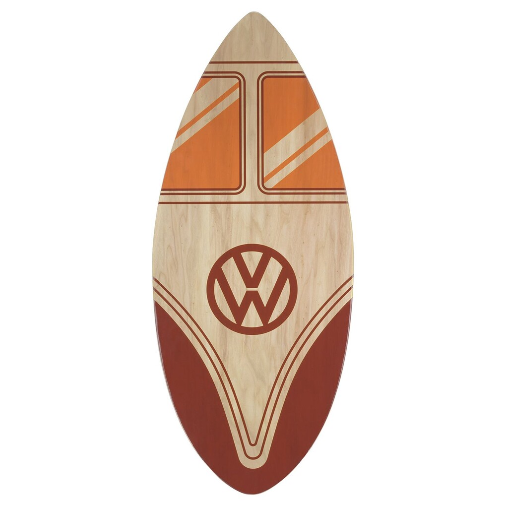 Volkswagen Bulli T1 Schwimmbrett Echtholz 42", Front rot/Natur