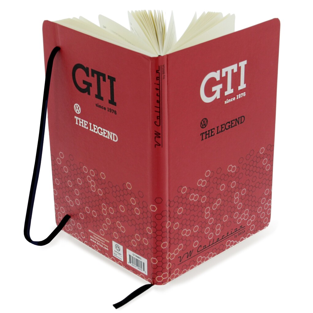 Volkswagen GTI Notizbuch DIN A5 "The Legend", rot