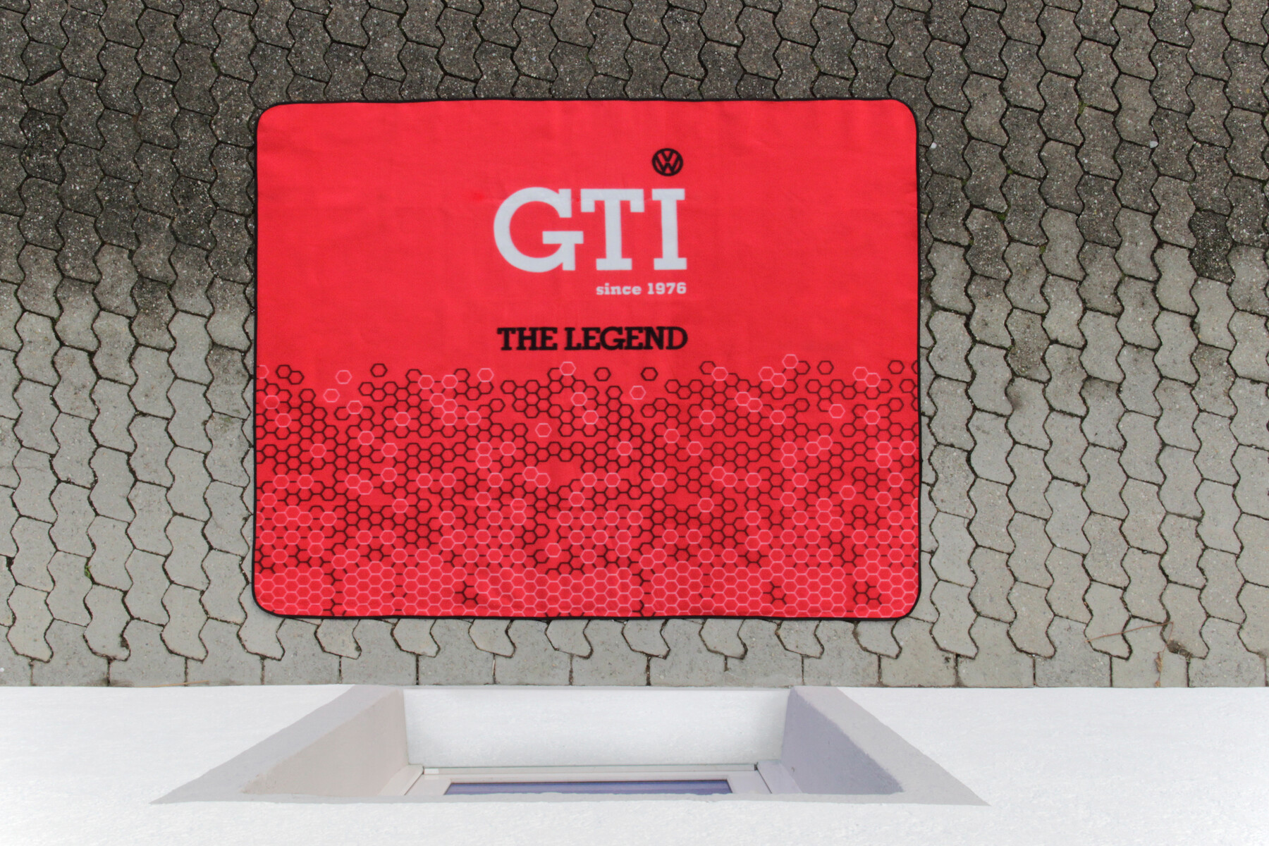 Volkswagen GTI Picknickdecke "The Legend", rot