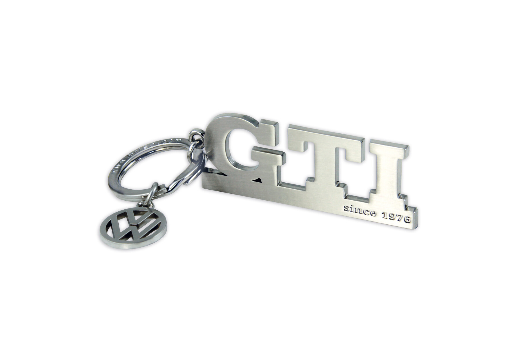 Volkswagen GTI Schlüsselanhänger "Since 1976", silber