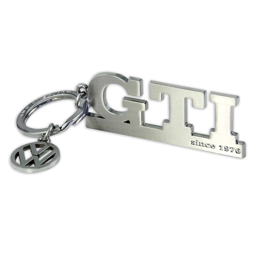 Volkswagen GTI Schlüsselanhänger "Since 1976", silber