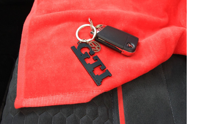 Volkswagen GTI Schlüsselanhänger "Since 1976", schwarz