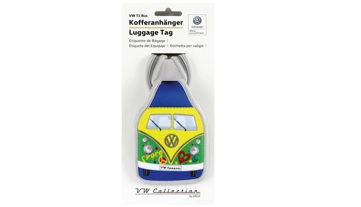 Volkswagen Bulli Kofferanhänger, grün/Peace
