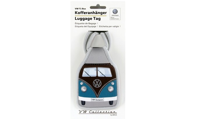 Volkswagen Bulli Kofferanhänger, petrol/braun
