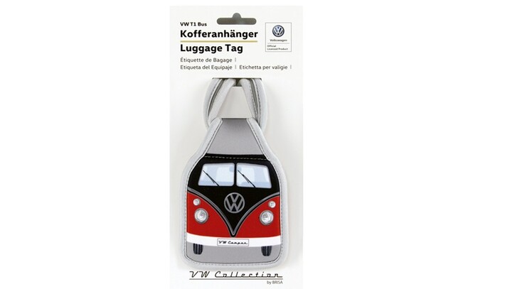 Volkswagen Bulli Kofferanhänger, schwarz/rot