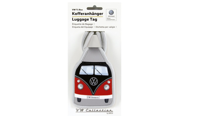 Volkswagen Bulli Kofferanhänger, schwarz/rot