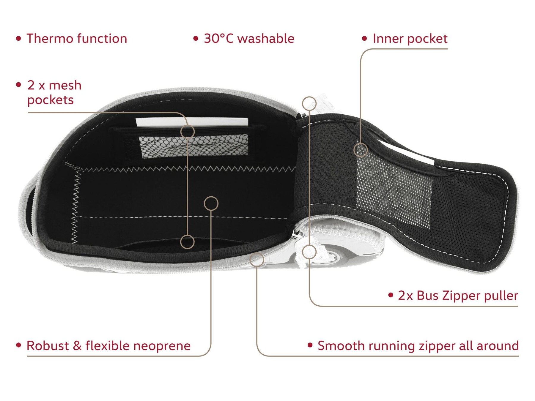 Volkswagen Käfer Universaltasche Neopren, flower