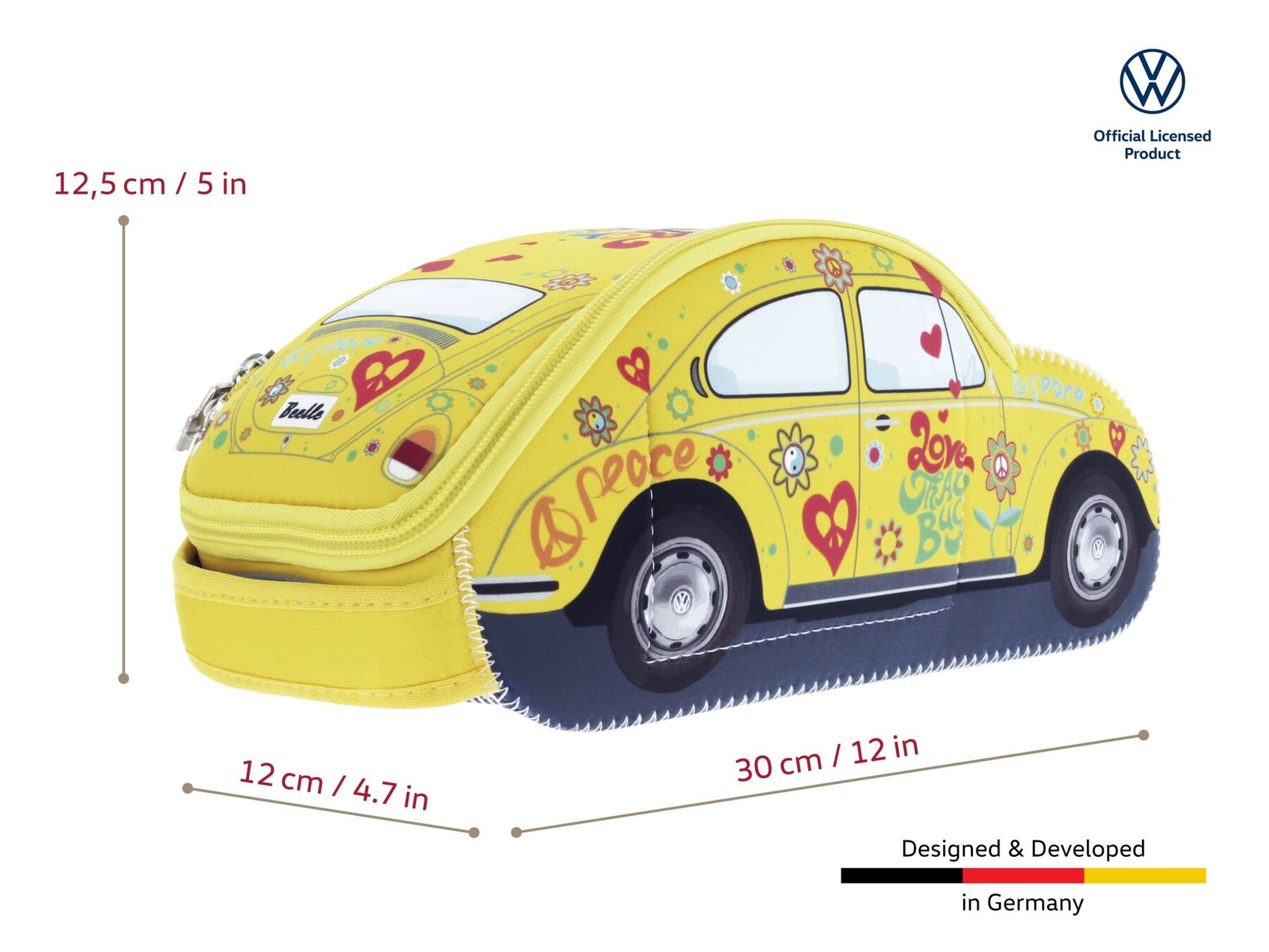 Volkswagen Käfer Universaltasche Neopren, flower