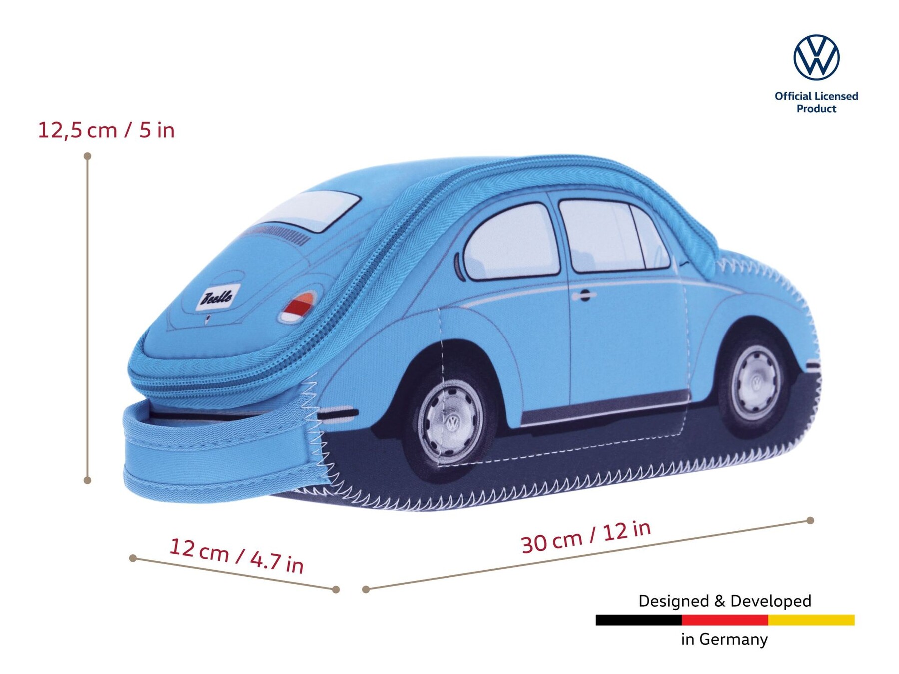 Volkswagen Käfer Universaltasche Neopren, hellblau