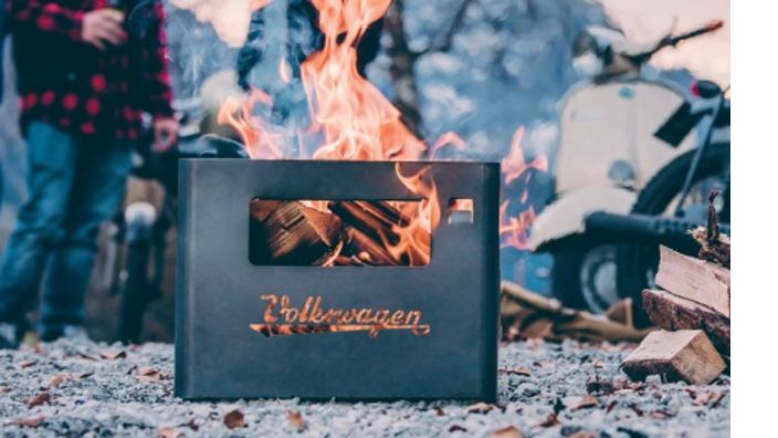 Volkswagen Bulli Getränkekiste / Feuerkorb / Grill / Sessel