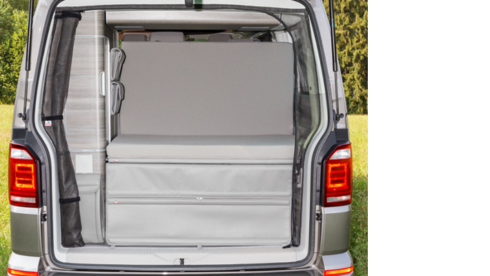 BRANDRUP® iXTEND® PAD + iXTEND® Allround Faltbett für T6 California (ohne Beach)