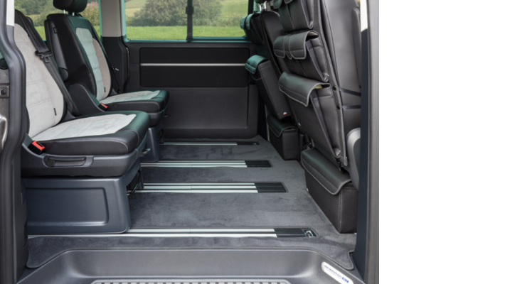 BRANDRUP® Veloursteppich für Fahrgastraum mit 2 Schiebetüren für T5/T6/T6.1