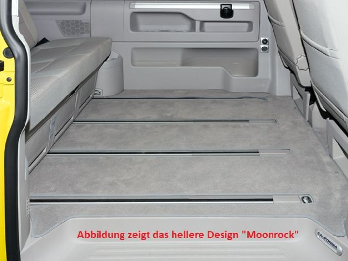 BRANDRUP® Veloursteppich für Fahrgastraum für T5/T6 California Beach mit 3er-Bank