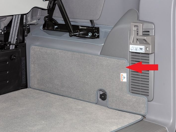 BRANDRUP Schutzmatte für rechte Seite Fzg.-Verkleidung für T5/T6/T6.1 California