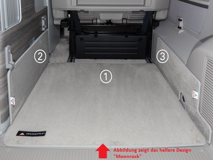 BRANDRUP® Veloursteppich Heckladeraum f. T5/T6 California Ocean/Coast/Comfortline