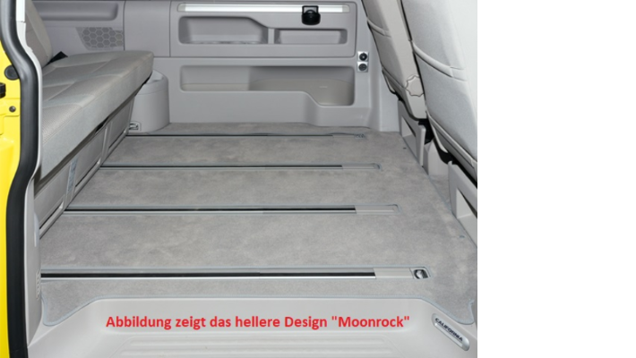 BRANDRUP® Veloursteppich für Fahrgastraum für T5/T6 California Beach mit 3er-Bank