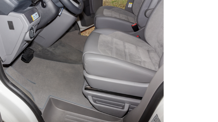 BRANDRUP® Veloursteppich für T6.1 L0L mit Clipbefestigung
