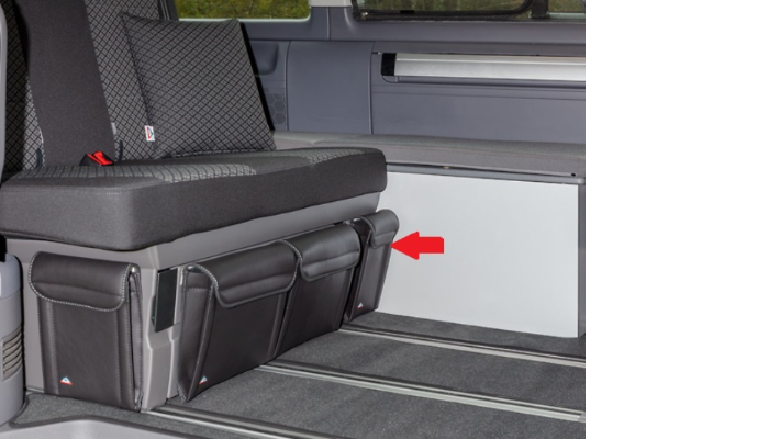 BRANDRUP® UTILITY® für Bettkasten Vorderseite links für T5/T6/T6.1