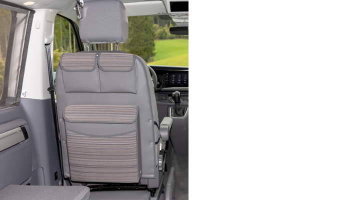 BRANDRUP® UTILITY® für Fahrersitz mit Multibox Maxi für T6.1 California Beach