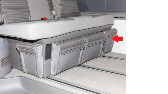 BRANDRUP® UTILITY® für Bettkasten Vorderseite links für T5/T6/T6.1