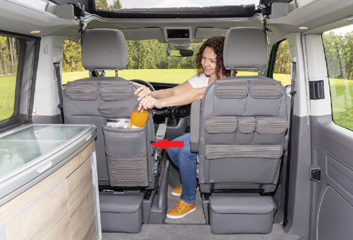 BRANDRUP UTILITY für Fahrersitz mit Multibox Maxi für T6.1 California Coast