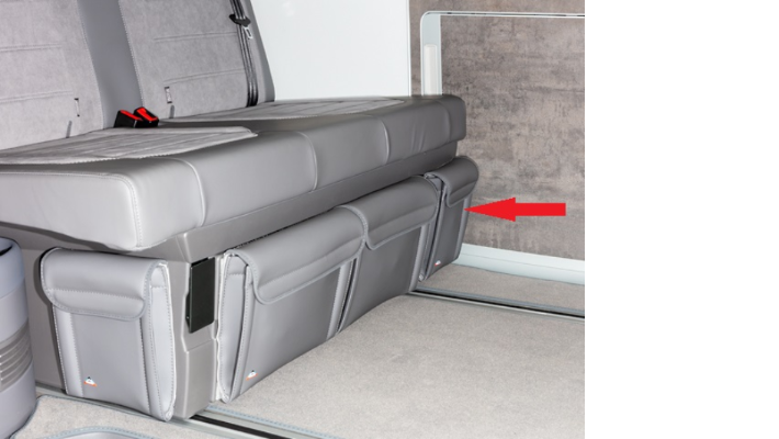 BRANDRUP UTILITY für Bettkasten Vorderseite links für T5/T6/T6.1