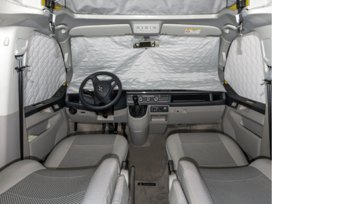 BRANDRUP® ISOLITE® Extreme für die Fahrerhausfenster beim T6 California/Multivan