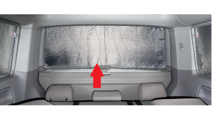 BRANDRUP® ISOLITE® Inside Heckklappenfenster mit Einfachverglasung für T5