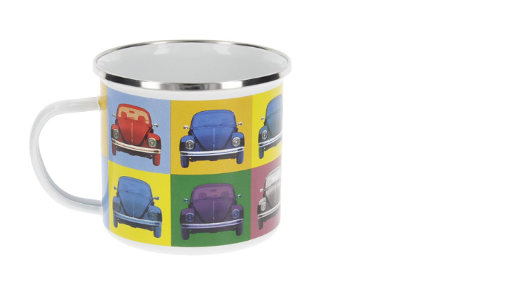 Volkswagen Käfer Emaillebecher, 500 ml