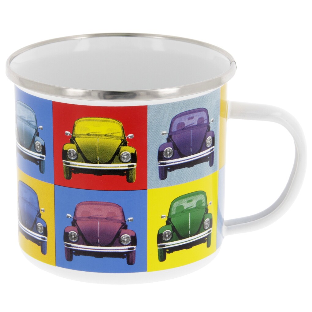 Volkswagen Käfer Emaillebecher, 500 ml
