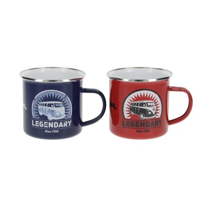 Volkswagen Bulli Emaillebecher-Set