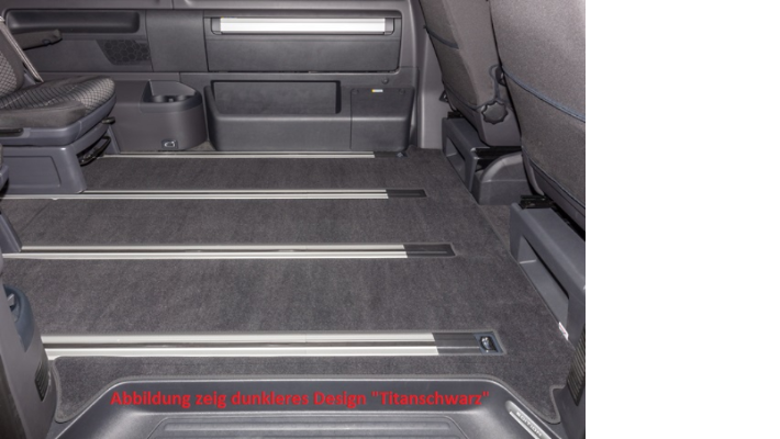 BRANDRUP® Veloursteppich Fahrgastraum für T6.1 California Beach/Tour/Camper