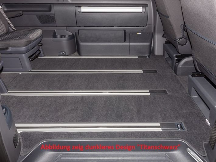 BRANDRUP® Veloursteppich Fahrgastraum für T6.1 California Beach/Tour/Camper