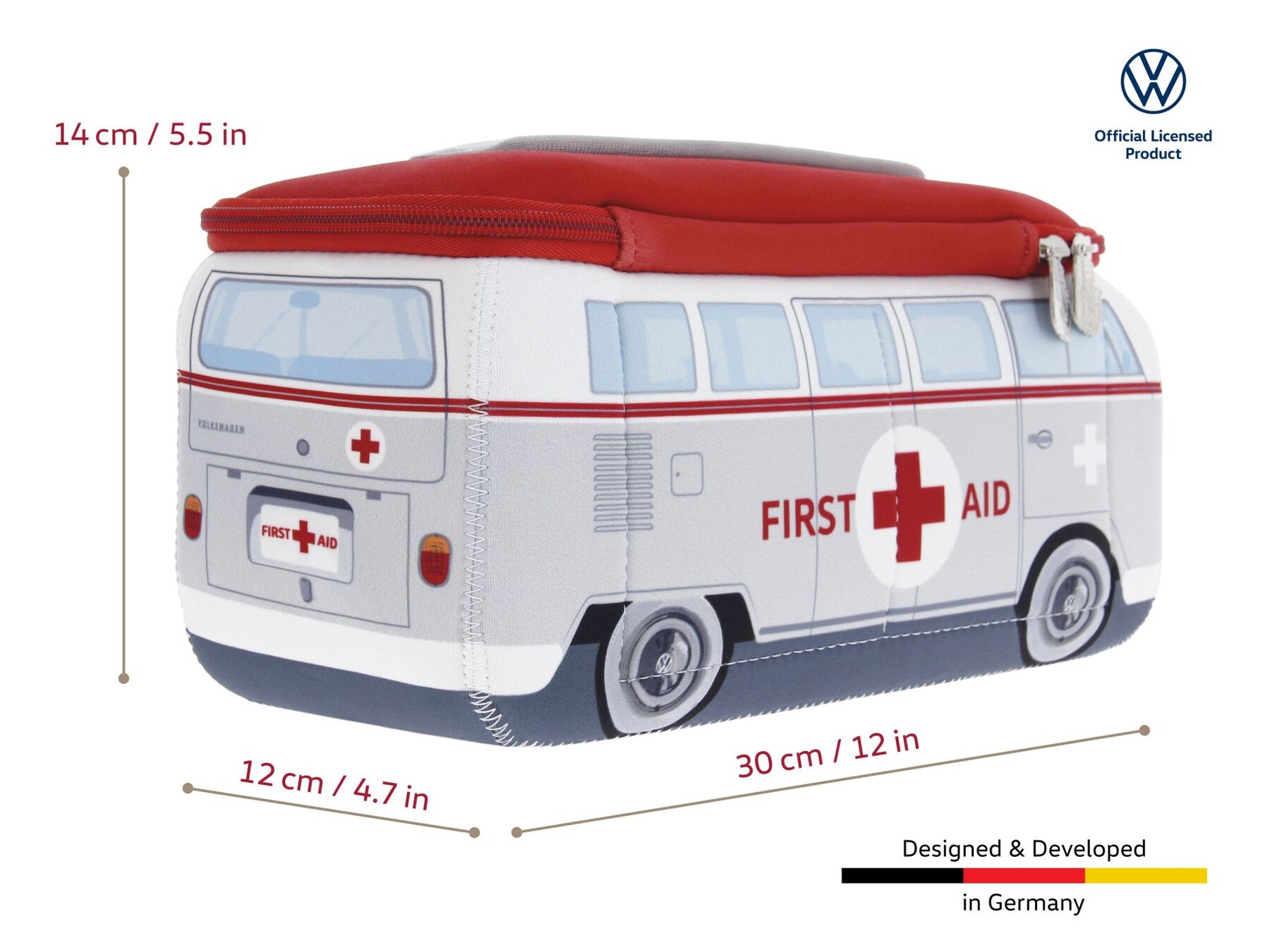 Volkswagen Bulli 3D Neopren Universaltasche "First Aid"