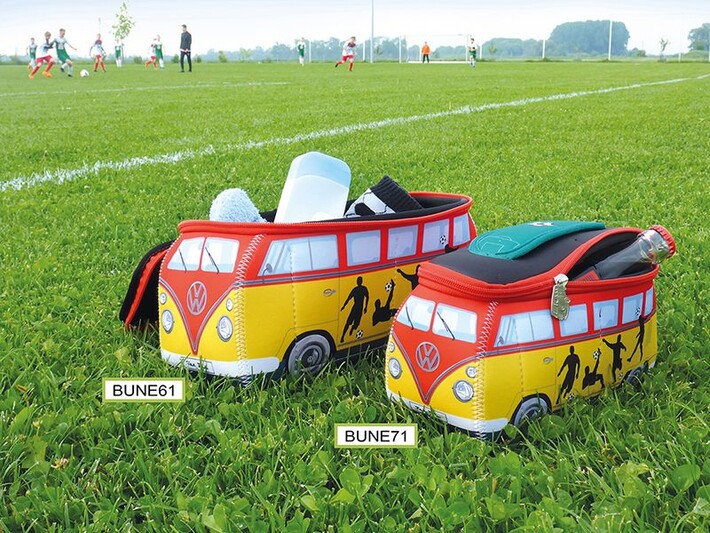 Volkswagen Bulli 3D Neopren Universaltasche "Fußball"