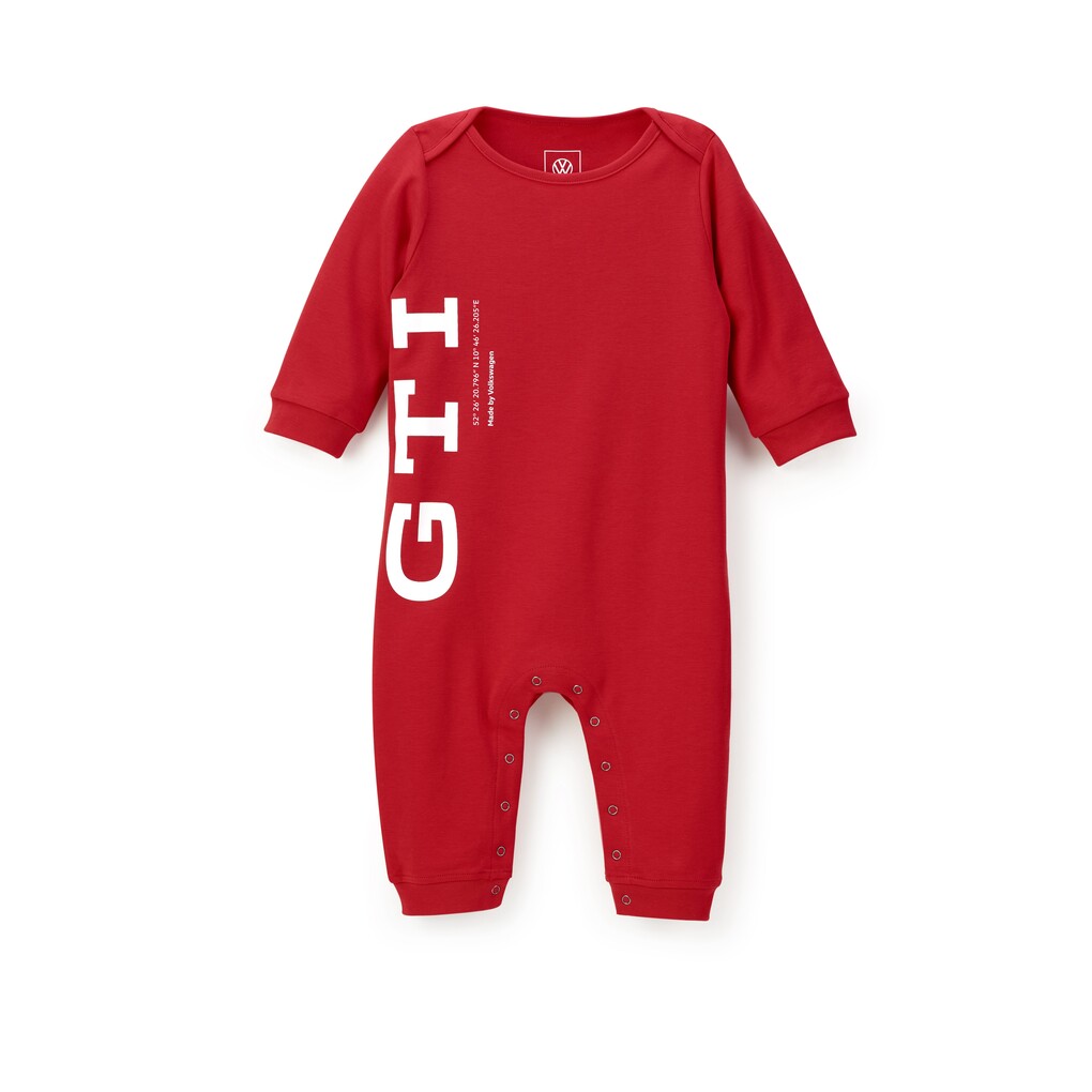 Volkswagen Baby-Strampler, GTI Design, rot