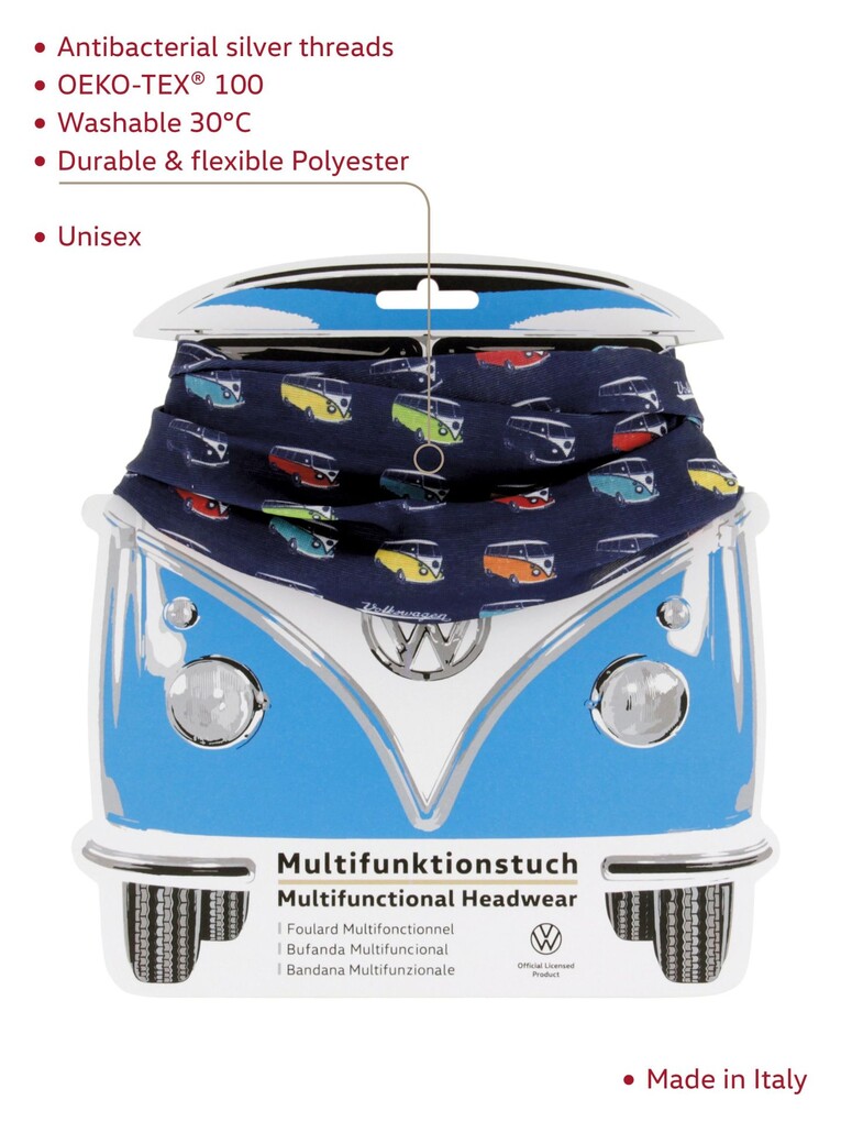 Volkswagen Multifunktionstuch, Bulli, dunkelblau