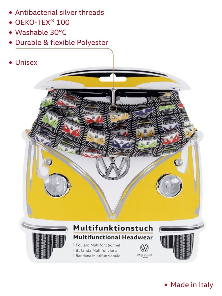 Volkswagen Multifunktionstuch, Bulli, bunt