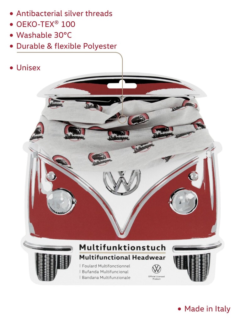 Volkswagen Multifunktionstuch, Bulli, weiß