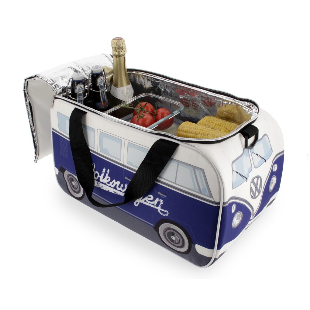 Volkswagen T1 Bus Kühltasche, 25l, Weiß/Blau